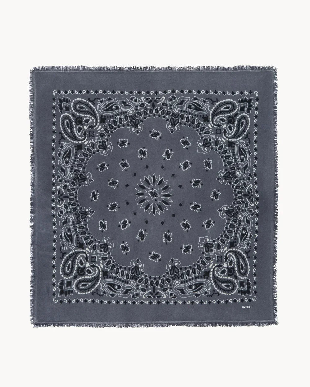 KUJTEN   Large   Bandana   Hachiko   Bico   Flannel   Gray